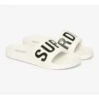 Superdry Strand-/badschoen zwart / wit