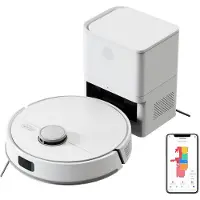 Liectroux M70 Pro 3-in-1 Robotstofzuiger met automatische leegstation, LiDAR-navigatie en 6500 Pa zuigkracht – Wit