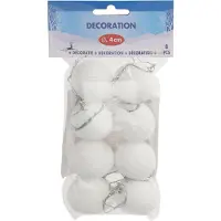Nobrand Decoratie Sneeuwballen, 8st.