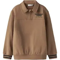 Name It Kids Sweatshirt bruin / zwart