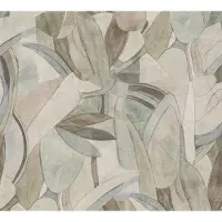 Living Walls BLADEREN BEHANG | Modern & Abstract - Beige Blauw Bruin Groen - Anna D'Andrea