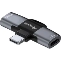 Equip 133479: Adapter van USB-C naar 2x USB-C OTG. Ondersteunt 20V/5A, 100W PD