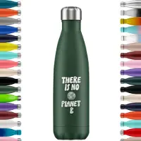 FLASKE No Planet B - RVS Drinkfles van 500ML- Geschikt als waterfles, thermosfles en thermoskan