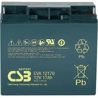 CSB EVX 12170 Loodaccu 12 V 17 Ah Loodvlies (AGM) (b x h x d) 181 x 167 x 76 mm M5-schroefaansluiting Cyclusbestendig, Onderhoudsvrij, Geringe