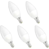 Spectrum LED Kaarslamp E14 6W - 230V - 520 Lumen - 3000K Warm wit - Gezellig licht - Energiezuinig - 5 stuks