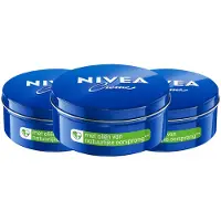 Nivea Crème Blik - Voor Gezicht, Handen en Lichaam - 48H Hydratatie - Bodycrème - Voordeelverpakking - 3 x 250 ml