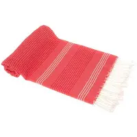 Hamams own Hamamdoek BeachFun rood 180x90cm van Hamams own