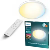 Philips dimbare led plafondlamp met afstandsbediening warm tot koel wit licht