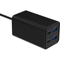 Gembird 4-poorts 65 W GaN USB PowerDelivery snellader, zwart