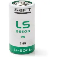 Saft LS26500 / C batterij (3.6V, 7700 mAh, Li-SOCl2)
