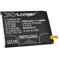 123accu Green Orange QCSHA12 accu (3000 mAh, huismerk)