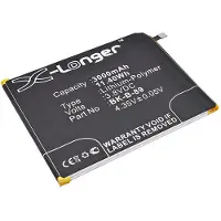 123accu BBK B-89 / BK-B-89 accu (3.8 V, 3000 mAh, huismerk)