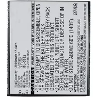 123accu Gionee BL-G022 accu (2000 mAh, huismerk)