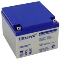 Ultracell UL26-12 VRLA AGM Loodaccu (12V, 26 Ah, T3 terminal)