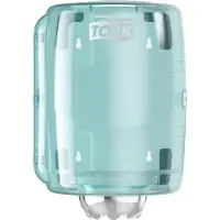 Tork centerfeed dispenser, turquoise/wit