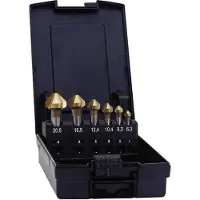 Exact Boorbitje, Verzinkset 6 stuks 6,3 mm (6,3 - 20,5 mm)