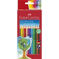 Faber-Castell Colour Grip Kleurpotloden Kleurenassortiment 12 Stuks