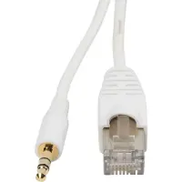 BOSSCOM RJ45 - 3,5mm Jack kabel voor B&O | wit | 0,15 meter