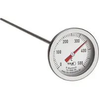 TFA-Dostmann oven thermometer - analoog - RVS - 0-500 graden celcius - 30 cm - prikker