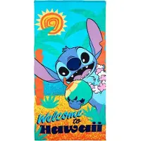 Disney Lilo & Stitch - Stitch Strandlaken / Handdoek - 70x140 cm - absorberend microfiber