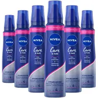 Nivea 6x Haarmousse Care & Hold Extra Strong 150 Ml