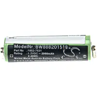 123accu Moser 1852-7531 accu (2000 mAh, huismerk)