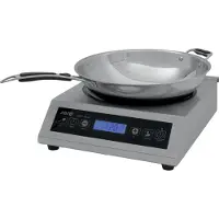 Saro Regelbare Inductiewok met Wokpan | 3500Watt