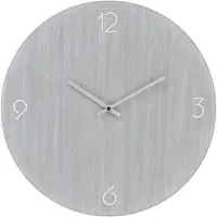 Ebuy24 Wandklok Ravenna | mdf grijs 4x40x40 cm wandklokken | NADUVI