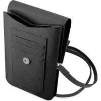 GUESS Telefoontasje Met Pu Saffiano Driehoekslogo