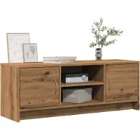 vidaXL Tv-meubel 102x30x37,5 cm bewerkt hout artisanaal eikenkleur