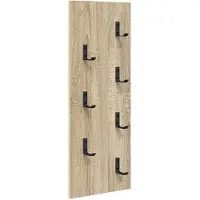 vidaXL Wandgemonteerde kapstok Muurmontage Sonoma Eik 30 x 1,5 x 80 cm