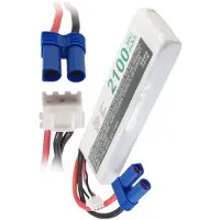 123accu huismerk EC5 / JST-XH-2.54 AWG24 accu (2100 mAh)