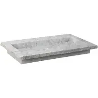 Forzalaqua Wastafel Nova Gekapt & Gepolijst 60.5x51.5x9.5 cm Carrara 1 Kraangat