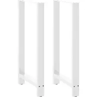 vidaXL Bartafelpoten 2 st 60x(110-111) cm staal wit