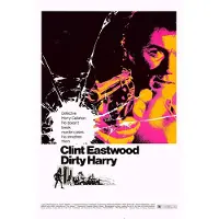 Karo-art Poster - Clint Eastwood - Dirty Harry, Originele Filmposter, Premium Print, Professioneel Fotopapier