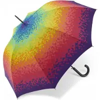Happy Rain Long Regenboog Parasol - Automatisch, Windbestendig