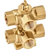Belimo 6-Weg Regelklep Rp1/2 Kvs0.63 24VAC/DC 75s MP-Bus 1Nm IP40 R3015-P63-P63-B1/CQ24A-MPL