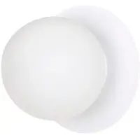 Emibig Wandlamp Minerva K1, dimbaar, wit / opaal, Hal, metaal, wandlamp