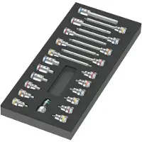 Wera 05150113001 9723 22-delige Zyklop B Bit- En Doppenset In Schuimstof Inleg - 3/8"