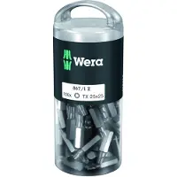Wera 867/1 Z TORX DIY 100 SiS 05072449001 Torx-bit T 25 Gereedschapsstaal Gelegeerd, Taai D 6.3 100 stuk(s)