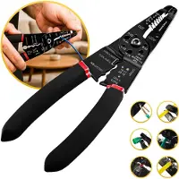 PROKING Draadstriptang Multifunctioneel – Draadstripper - Striptang - Krimpen - Strippen - Snijden van Kabels en Terminals – Ergonomisch Handvat, Geschikt voor AWG24-10 - AWG16-10 - AWG22-18
