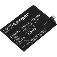 123accu OPPO BLP849 accu (2100 mAh, huismerk)