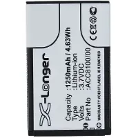 123accu Philips ACC8100 / ACC8100/00 / 8403 810 00011 accu (1250 mAh, huismerk)