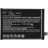 123accu VIVO B-X6 accu (3,89 V, Li-pl, 4500mAh, huismerk)