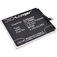 123accu MeiZu BT50 accu (3.8 V, 3100 mAh, huismerk)