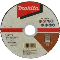 Makita D-18770-100 Doorslijpschijf RVS - 100 stuks slijpschijf 125mm voor metaal