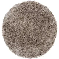 MUST Living Carpet Crown round small,Ø150 cm, Brown, 100% Polyester