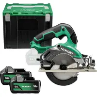HiKOKI C1805DAWRZ Accu cirkelzaag - 18 V / 47 mm - Inclusief 2 accu's 5.0Ah en lader - HSC IV koffer
