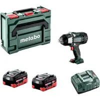Metabo SSW 18 LTX 1750 BL 18V Li-ion Accu Slagmoersleutel Set (2x 8.0Ah LiHD Accu) In MetaBOX