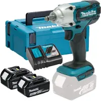 Makita DTW190RTJ 18V Li-Ion Accu Slagmoersleutel Set (2x 5.0Ah Accu) In Mbox - 190Nm - 1/2" - Koolborstelloos